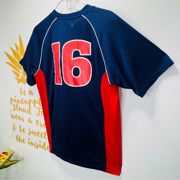 ATLANTA BRAVES #16 Classic Screaming Indian Logo Baseball Shirt Size Med… - Picture 11 of 14